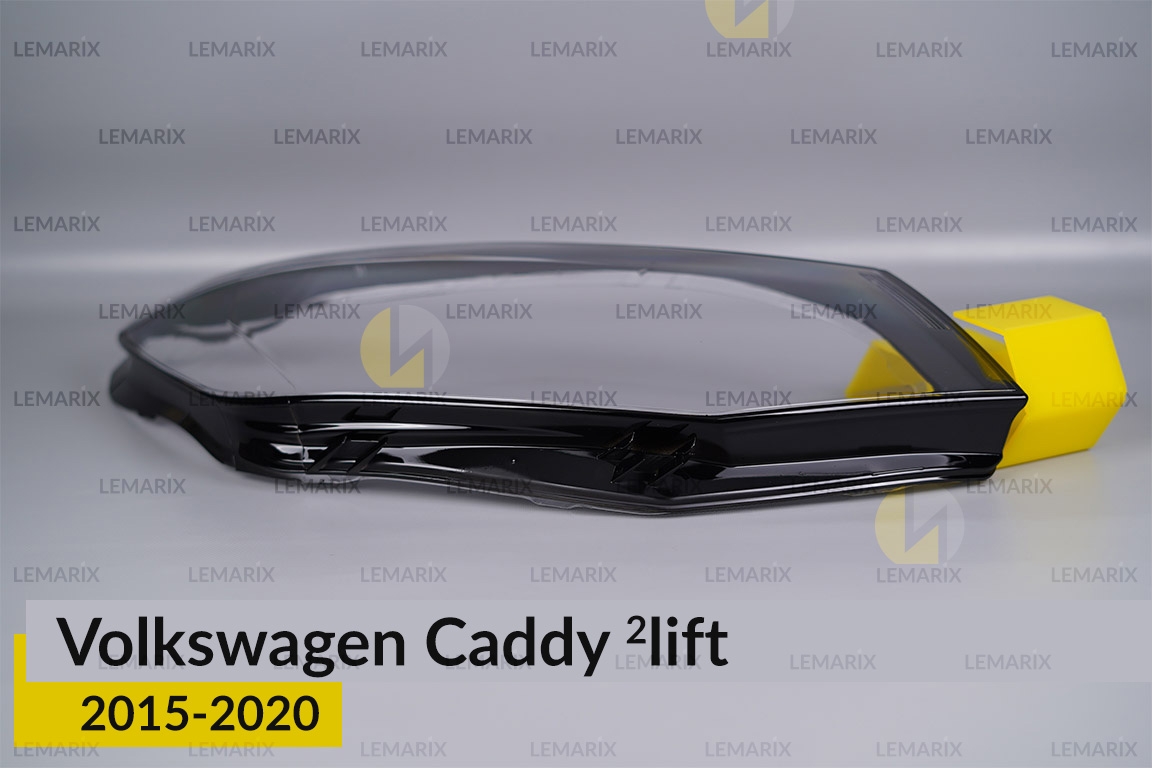Скло фари VW Volkswagen Caddy (2015-2020) 2 рест праве