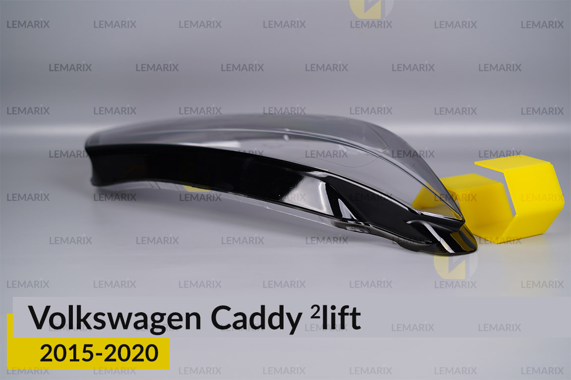 Скло фари VW Volkswagen Caddy (2015-2020) 2 рест праве