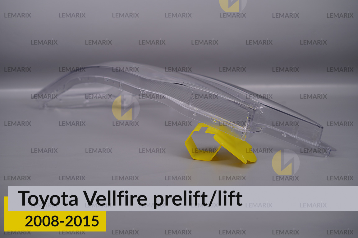 Скло фари Toyota Vellfire (2008-2015) дорест/рест ліве