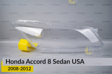 Скло фари Honda Accord 8 Sedan USA (2008-2012) праве