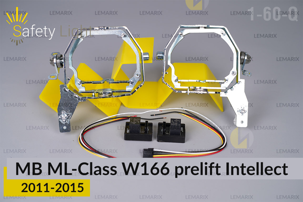 Перехідна рамка для Mercedes-Benz ML-Class W166 Intellect (2011-2015) дорест
