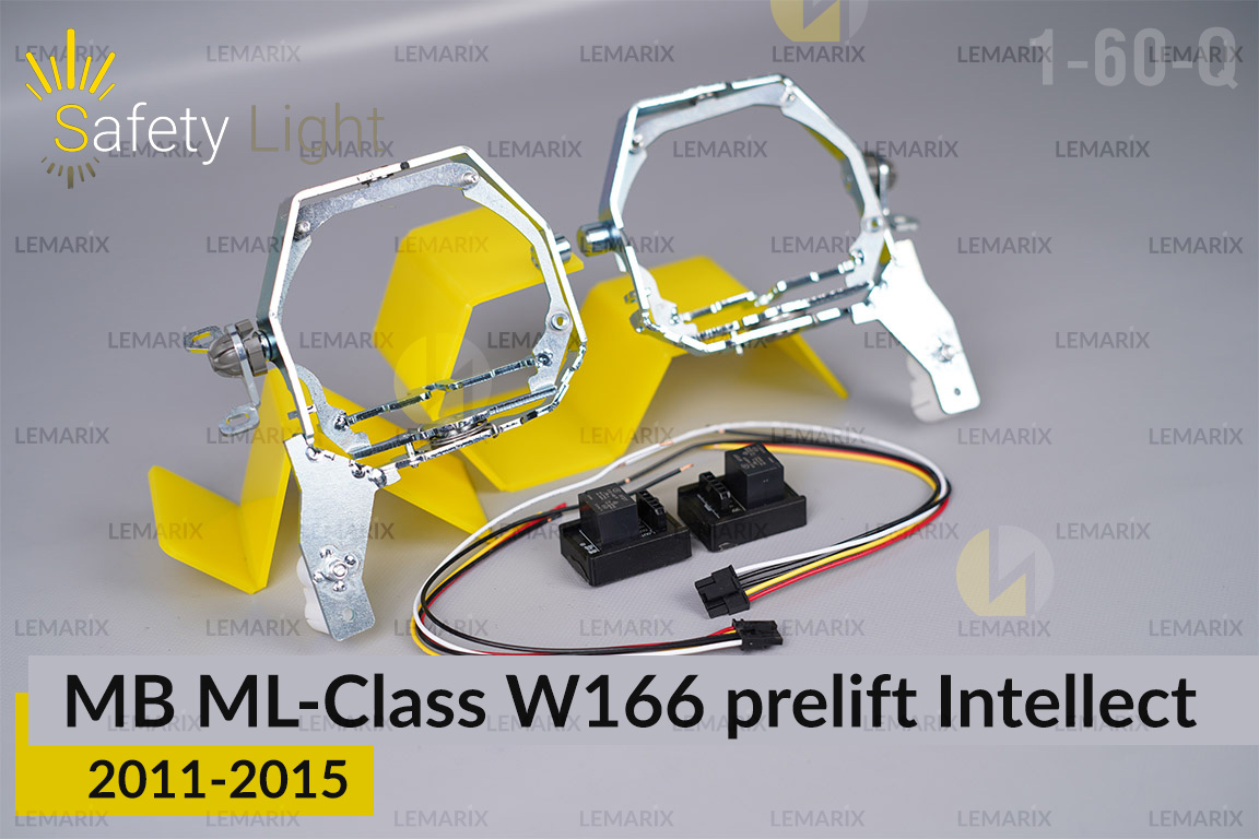 Перехідна рамка для Mercedes-Benz ML-Class W166 Intellect (2011-2015) дорест