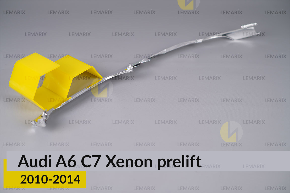 Хромована декоративна маска верхня Audi A6 C7 Xenon (2014-2018) рест права