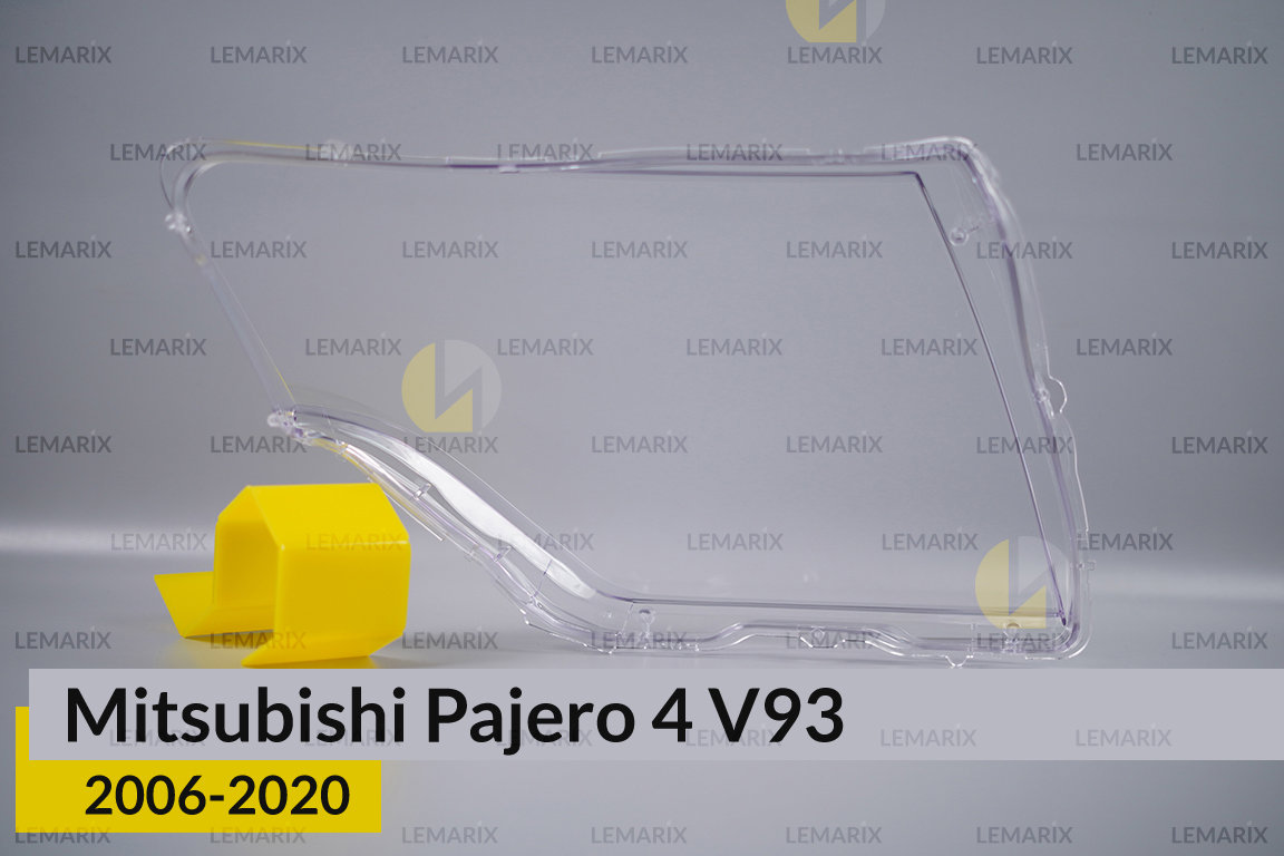 Скло фари Mitsubishi Pajero 4 V93 (2006-2020) ліве