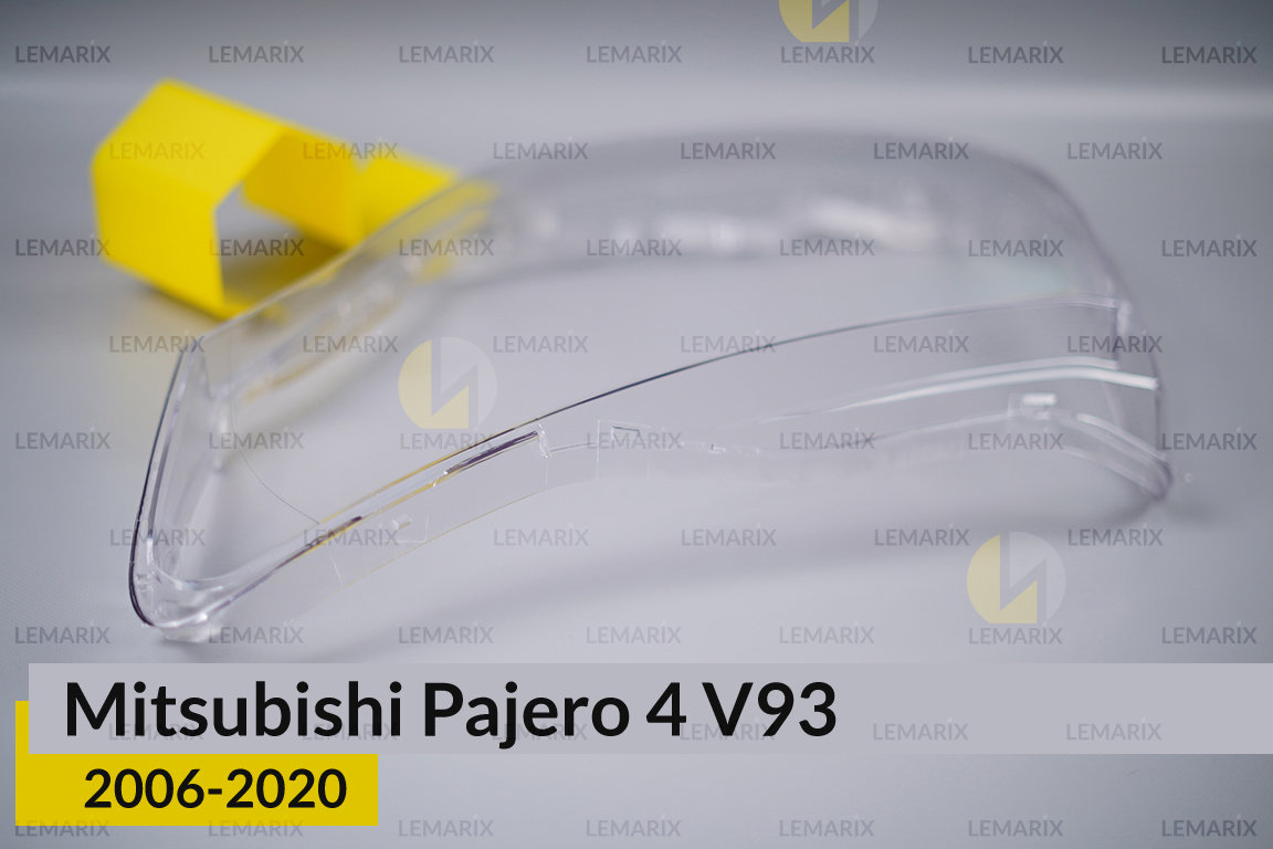 Скло фари Mitsubishi Pajero 4 V93 (2006-2020) ліве