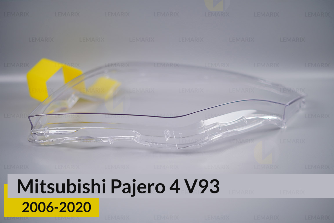 Скло фари Mitsubishi Pajero 4 V93 (2006-2020) ліве