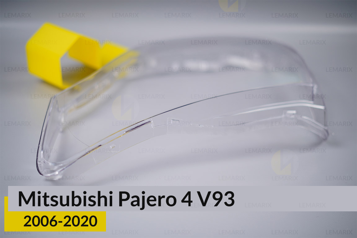 Скло фари Mitsubishi Pajero 4 V93 (2006-2020) ліве