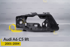 Корпус фари Audi A6 C5 (2001-2004) рест правий