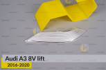 Катафот/Світлорозсіювач Audi A3 8V (2016-2020) рест лівий