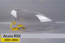 Скло фари Acura RSX (2001-2006) праве