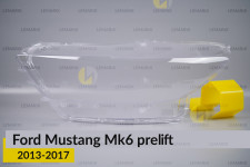 Скло фари Ford Mustang Mk6 (2013-2017) дорест ліве