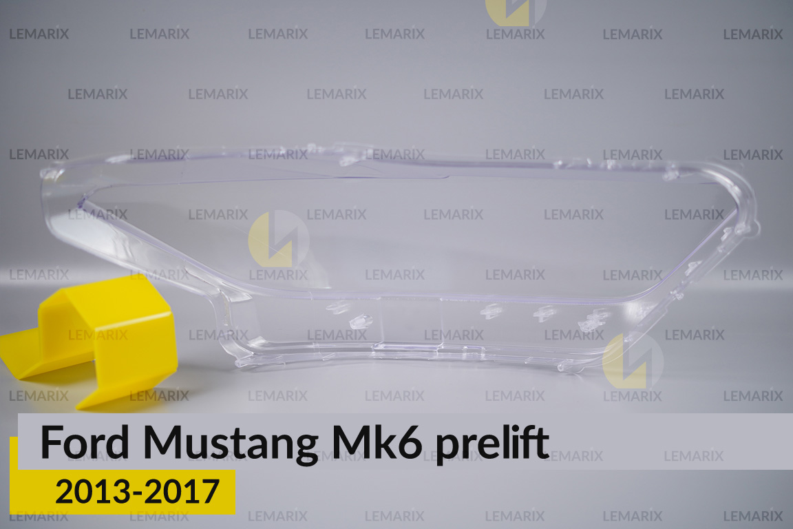 Скло фари Ford Mustang Mk6 (2013-2017) дорест ліве