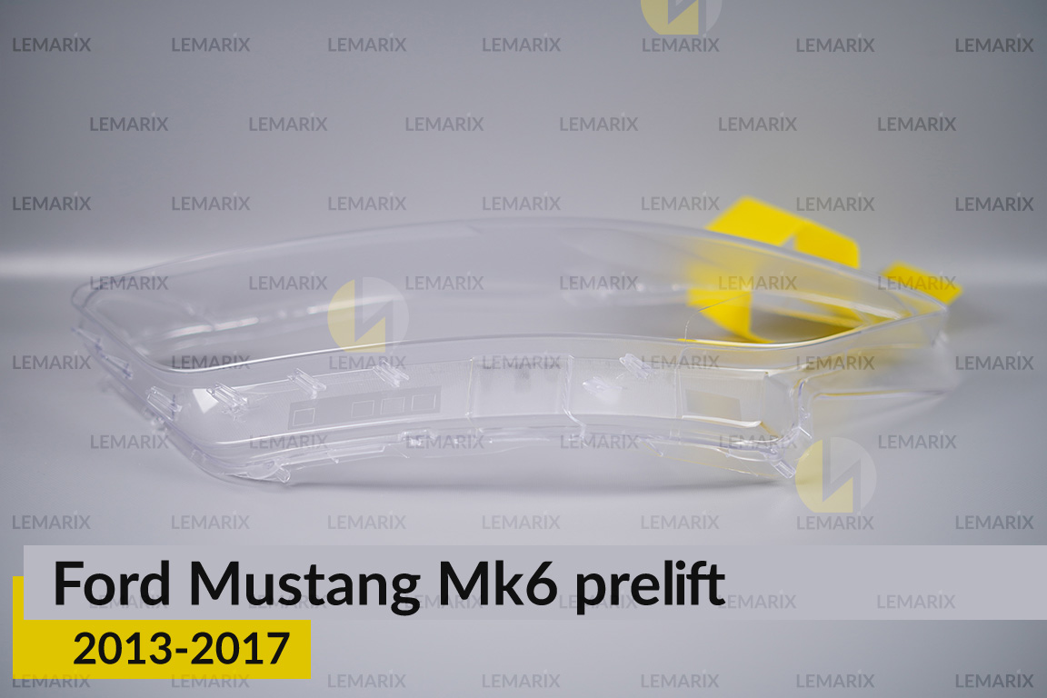 Скло фари Ford Mustang Mk6 (2013-2017) дорест ліве