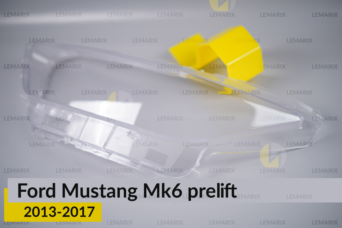 Скло фари Ford Mustang Mk6 (2013-2017) дорест ліве