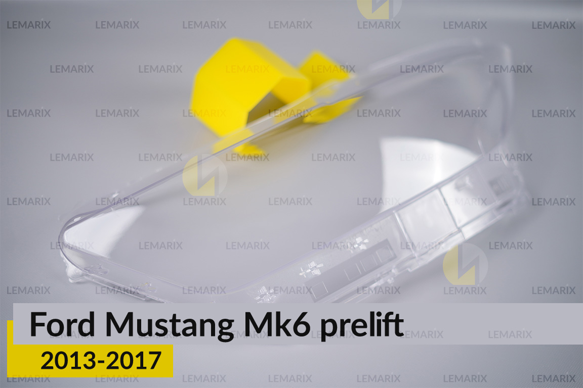 Скло фари Ford Mustang Mk6 (2013-2017) дорест ліве