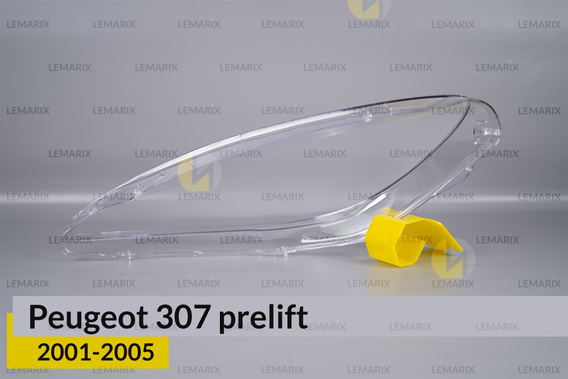 Скло фари Peugeot 307 (2001-2005) дорест праве