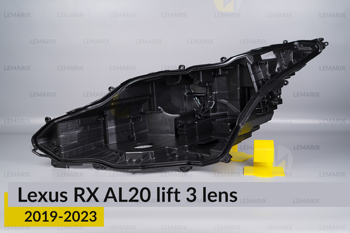 Корпус фари Lexus RX AL20 3 лінзи (2019-2023) рест лівий