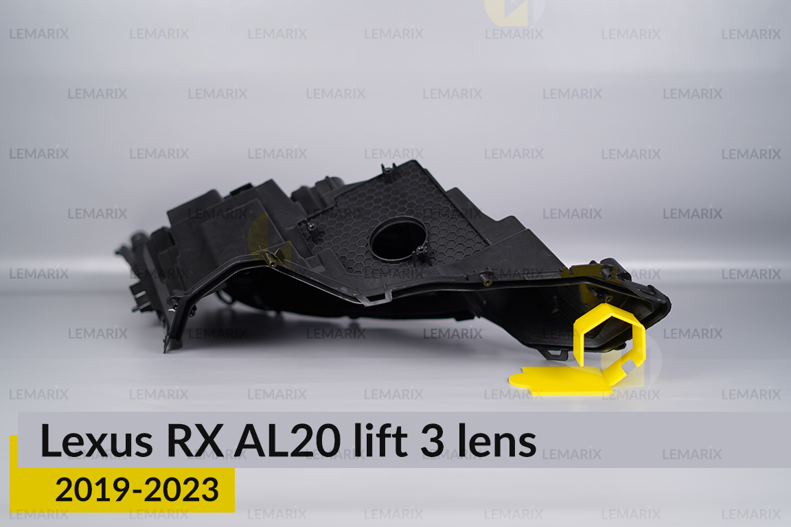 Корпус фари Lexus RX AL20 3 лінзи (2019-2023) рест лівий