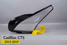 Стекло фары Cadillac CTS (2015-2019) левое