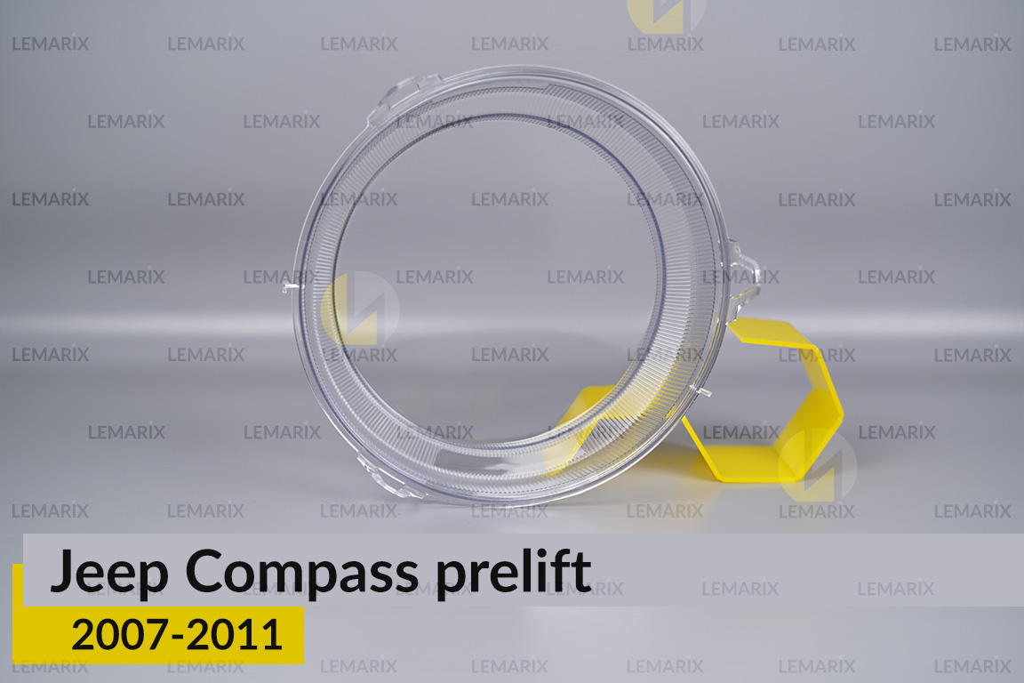 Скло фари Jeep Compass (2007-2011) дорест праве