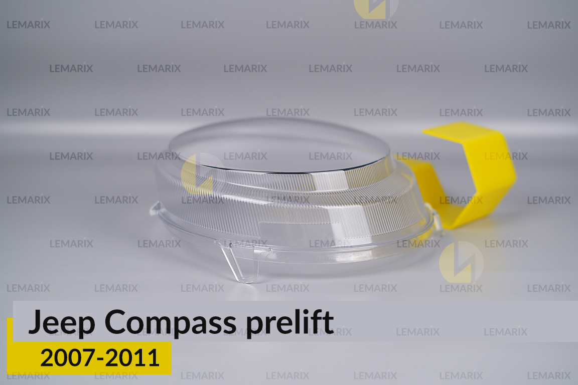 Скло фари Jeep Compass (2007-2011) дорест праве