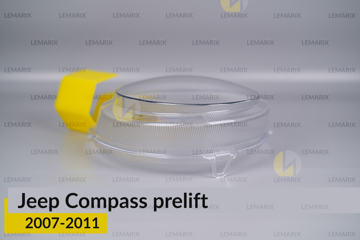 Скло фари Jeep Compass (2007-2011) дорест праве