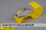 Хромована декоративна маска бокова Audi Q5 FY EUR LED (2017-2020) дорест права