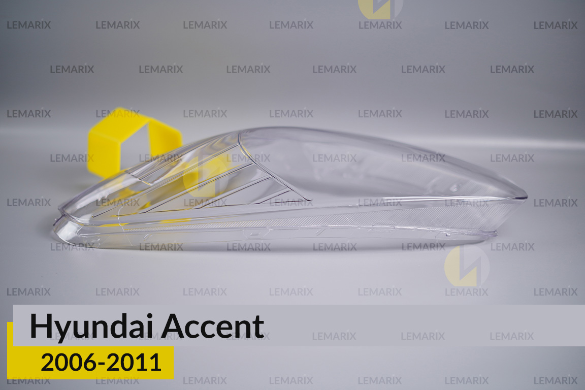 Скло фари Hyundai Accent (2006-2011) ліве