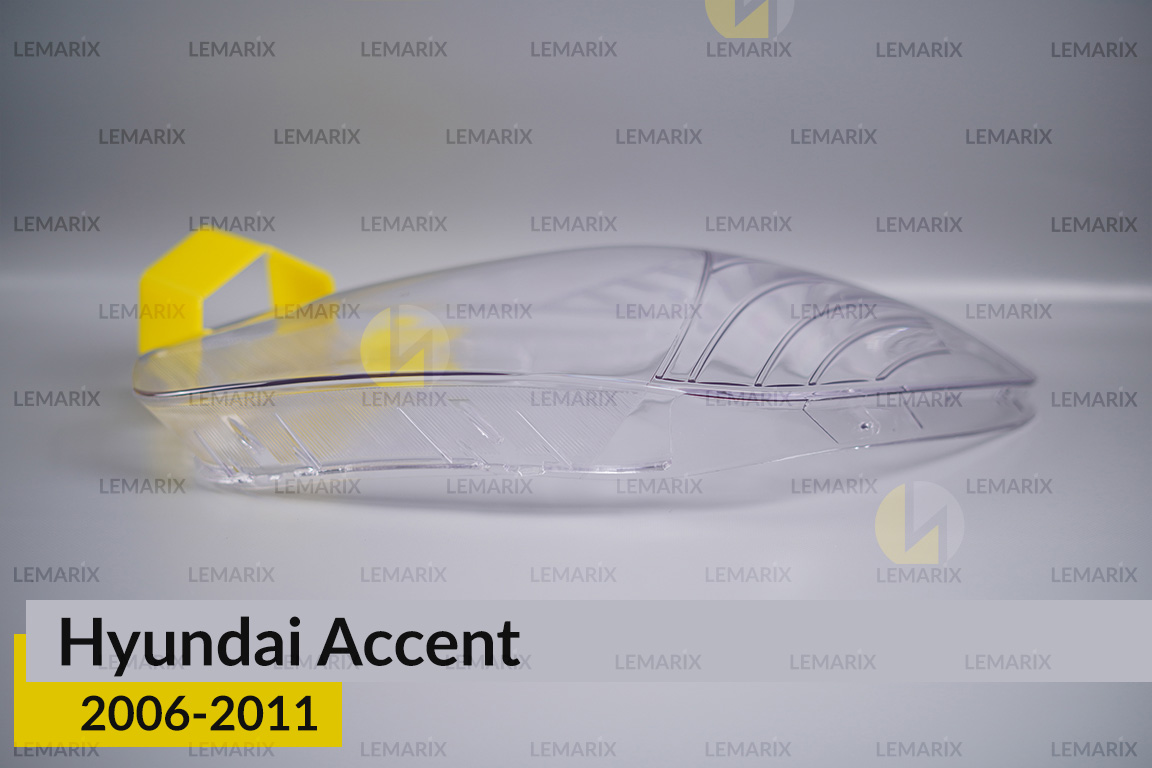 Скло фари Hyundai Accent (2006-2011) ліве
