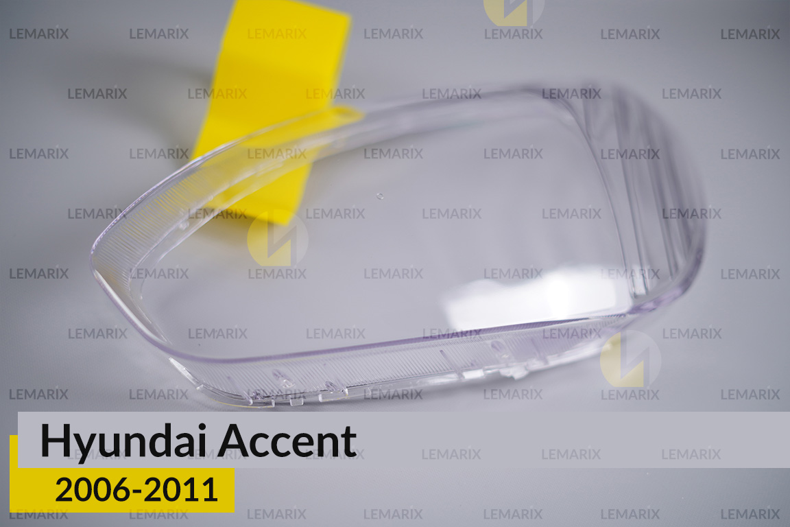 Скло фари Hyundai Accent (2006-2011) ліве