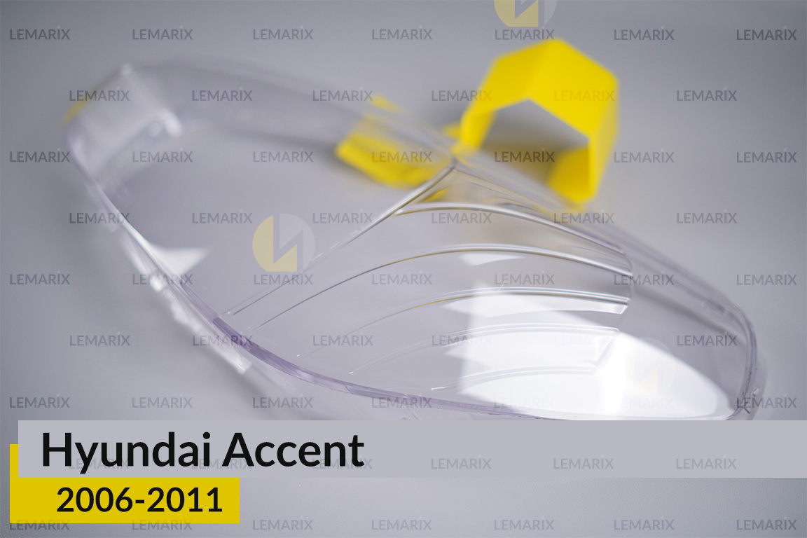 Скло фари Hyundai Accent (2006-2011) ліве
