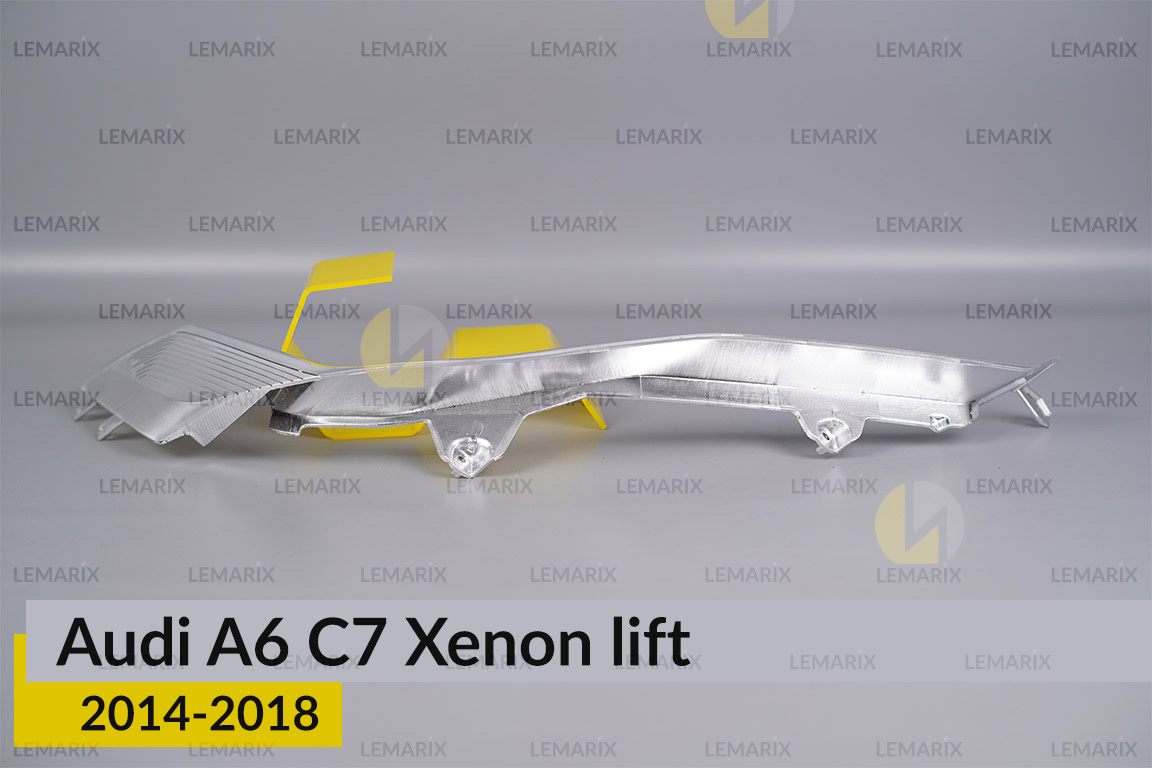 Хромована декоративна маска нижня Audi A6 C7 Xenon (2014-2018) рест права