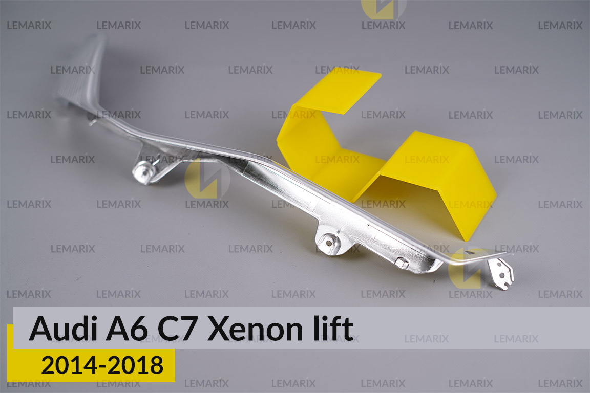 Хромована декоративна маска нижня Audi A6 C7 Xenon (2014-2018) рест права