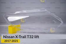 Скло фари Nissan X-Trail T32 (2017-2021) рест праве