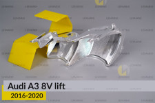 Хромований абажур верхній Audi A3 8V (2016-2020) рест лівий