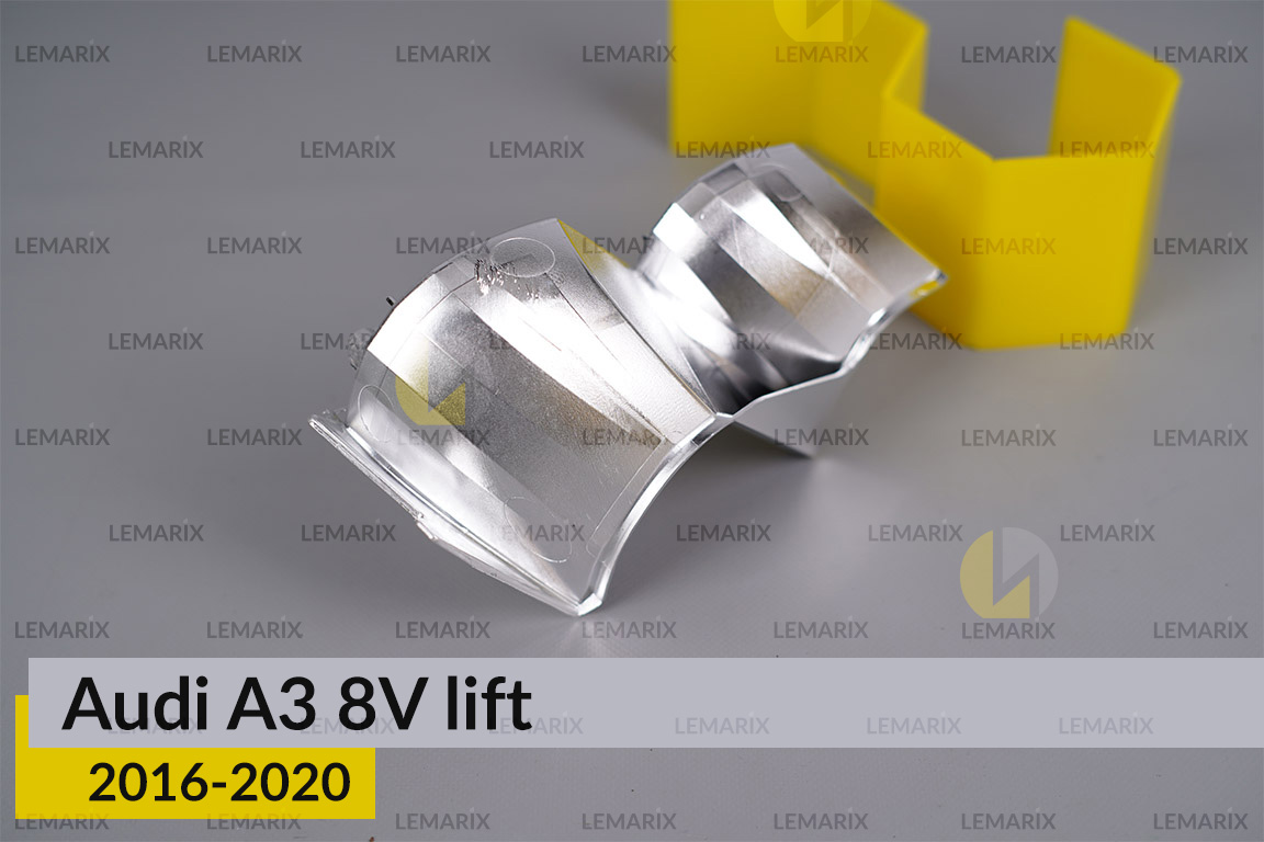 Хромований абажур верхній Audi A3 8V (2016-2020) рест лівий