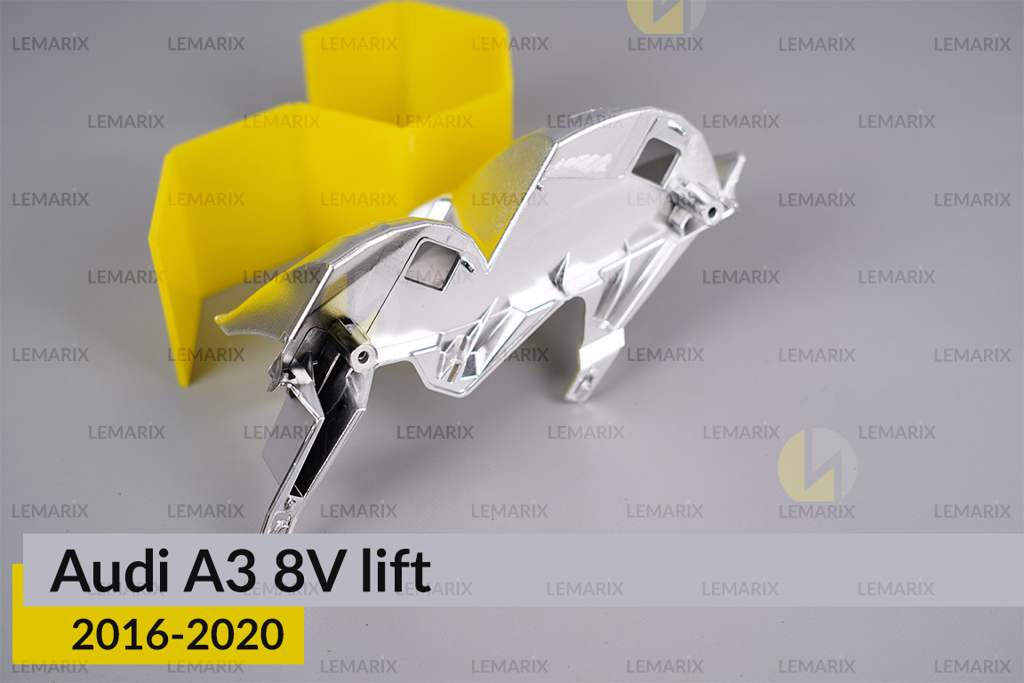 Хромований абажур верхній Audi A3 8V (2016-2020) рест лівий