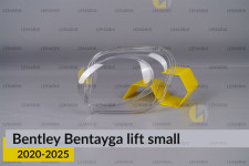 Стекло фары Bentley Bentayga (2020-2026) малое рест левое
