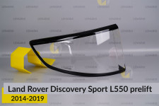 Скло заднього ліхтаря зовнішнє в крилі Land Rover Discovery Sport L550 (2014-2019) дорест ліве