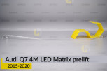 Світловод фари Audi Q7 4M LED Matrix (2015-2020) дорест довгий середній лівий