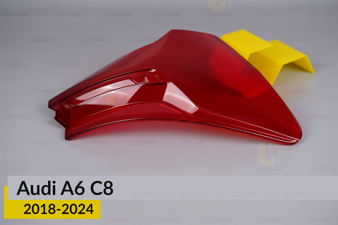 Скло заднього ліхтаря зовнішнє в крилі Audi A6 C8 (2018-2024) ліве