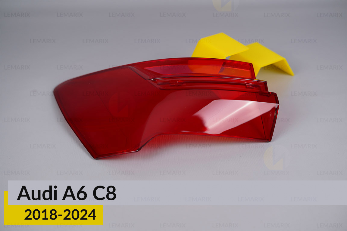 Скло заднього ліхтаря зовнішнє в крилі Audi A6 C8 (2018-2024) ліве