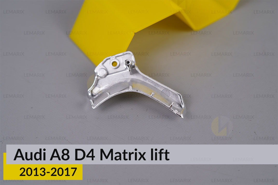 Хромована маска відбивача 6 Audi A8 D4 Matrix (2013-2017) рест права