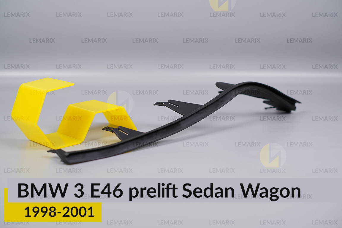 Захисна планка резинова на фару BMW 3 E46 Sedan Wagon (1998-2001) дорест права