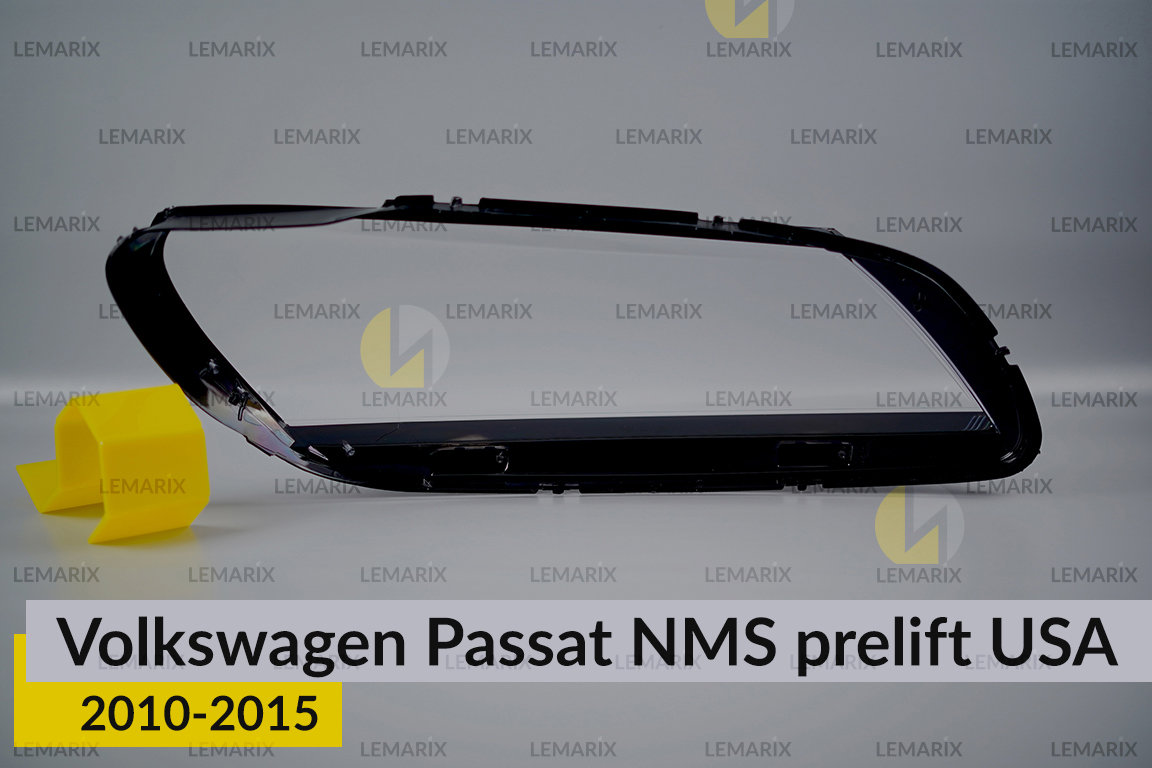 Скло фари VW Volkswagen Passat NMS USA (2010-2015) дорест ліве