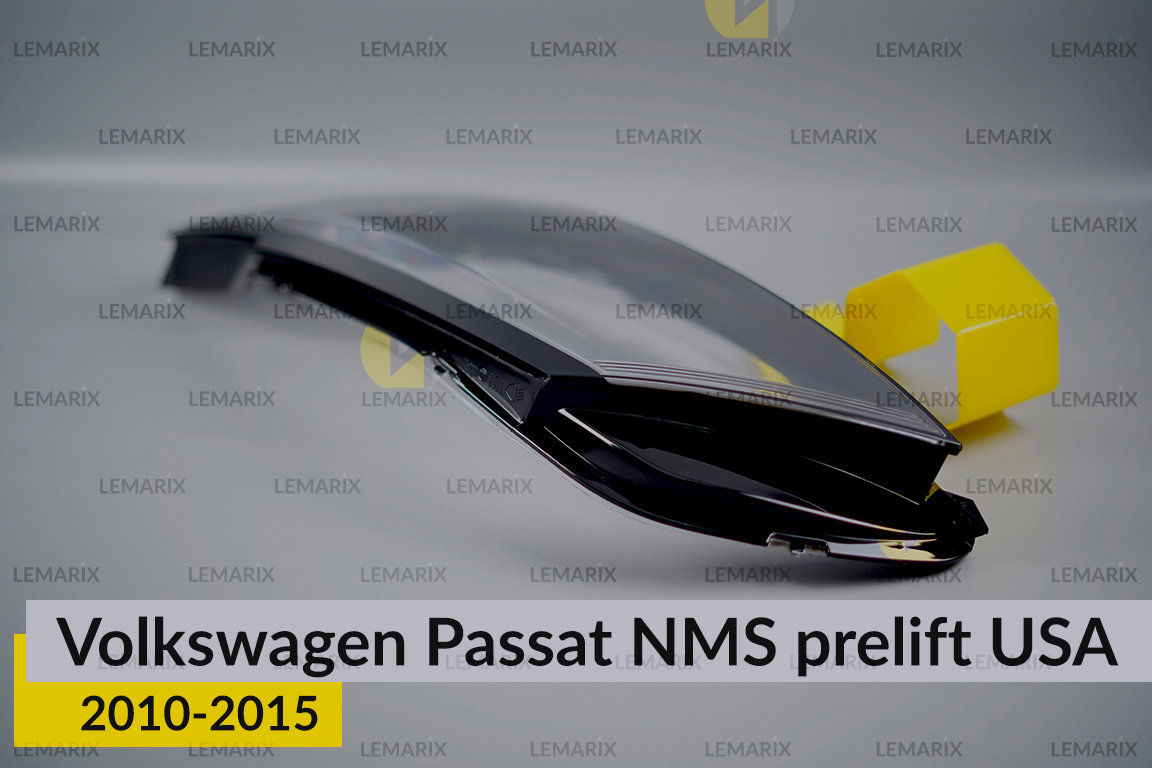 Скло фари VW Volkswagen Passat NMS USA (2010-2015) дорест ліве