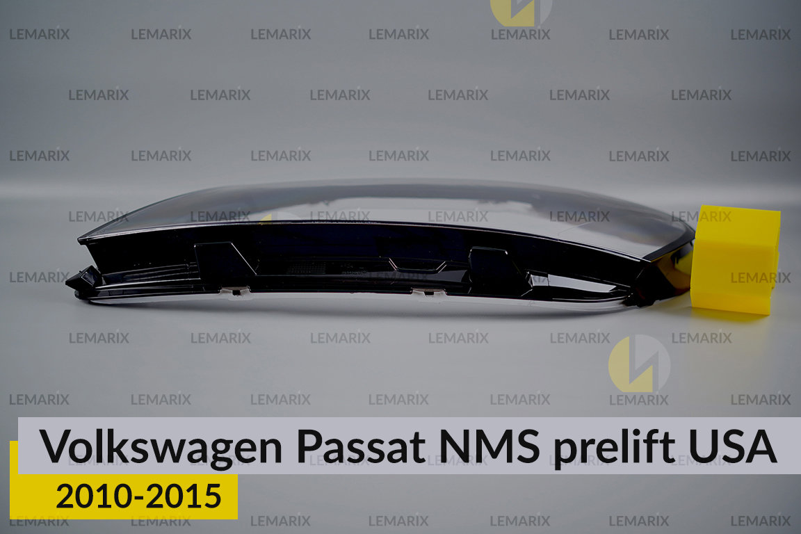 Скло фари VW Volkswagen Passat NMS USA (2010-2015) дорест ліве