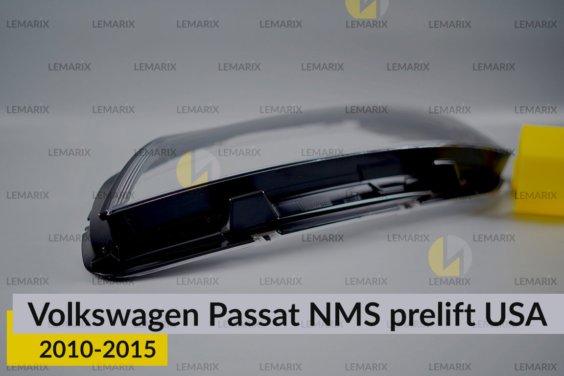 Скло фари VW Volkswagen Passat NMS USA (2010-2015) дорест ліве