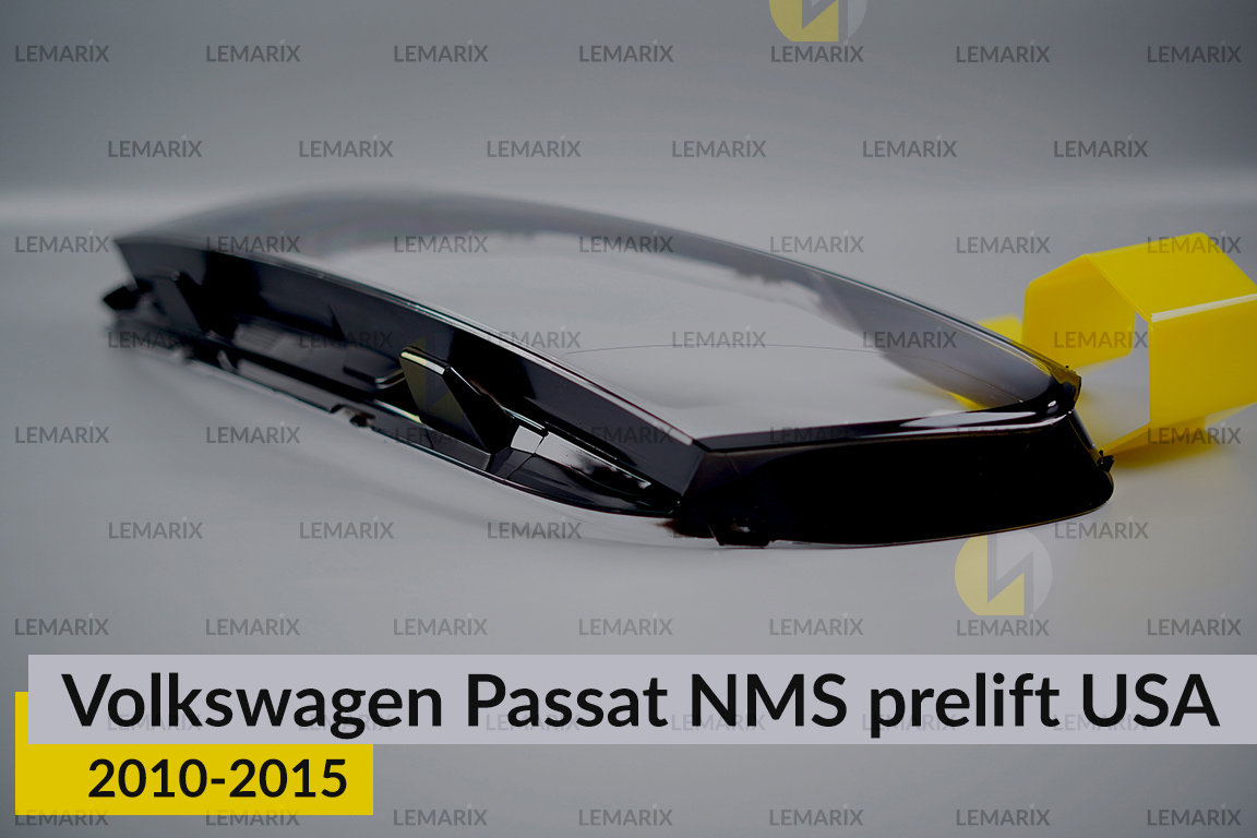 Скло фари VW Volkswagen Passat NMS USA (2010-2015) дорест ліве