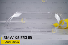Стекло фары BMW X5 E53 (2003-2006) рест левое